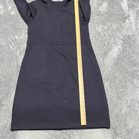 Boden Dress Womens US 10 Estella Jacquard Sheath Blue Stretch - Picture 7 of 7